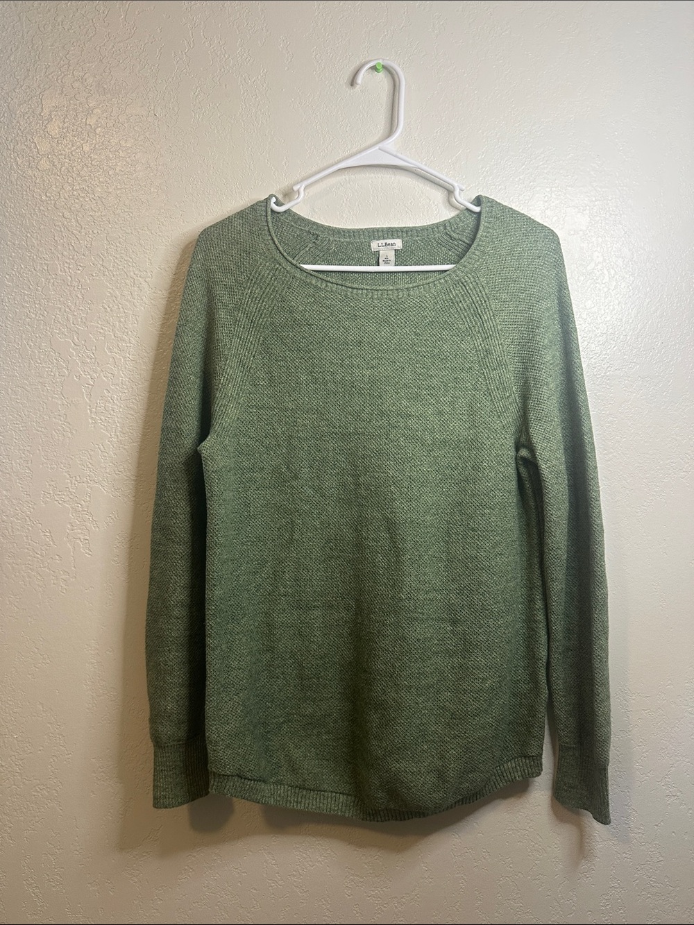 L.L. Bean Women's Sage Green Crewneck Sweater